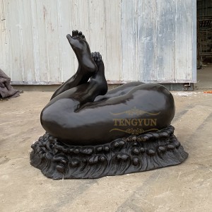 Decorative Cast Bronze Fat Lady Legs Sculpture Life Size Abstract Female Statue