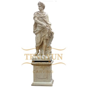 Roman statue marble Gaius Julius Caesar statue