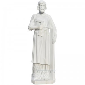 Factory Custom Religious Life Size White Marble Twelve Apostles Christian Statues For Sale