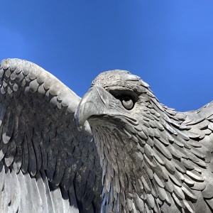 Outdoor metal animal ornament bronze eagle sculpture