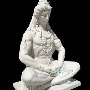 Wholesale White Marble Indian God Lord Shiva Hindu God Statue For Sale