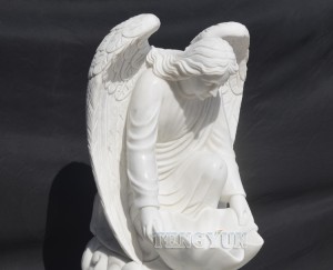 Garden Decor Small Size Angel Statue With Shell Water Fountain
