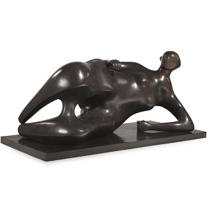 Bronze abstract figure statue