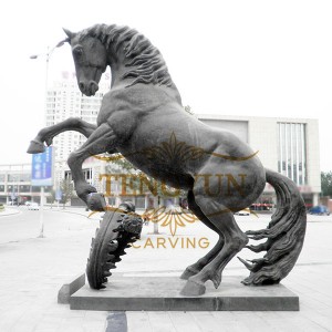 Big size city landmark bronze horse sculpture