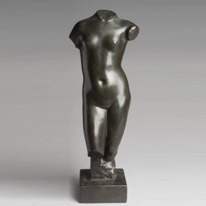 Bronze Torso Female Statue Metal Cast Nude Torso Lady Sculpture For Sale