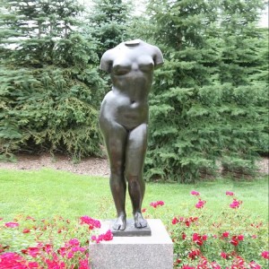 Bronze Torso Female Statue Metal Cast Nude Torso Lady Sculpture For Sale