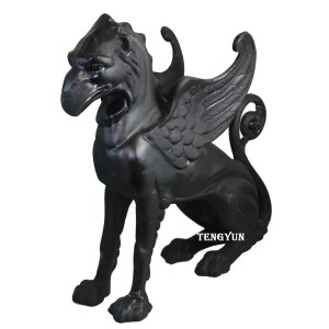 Outdoor Decor Mythical Animal Statues Life Size Bronze gargoyle Griffin Sculpture For Sale