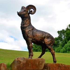Large size bronze Ram statue