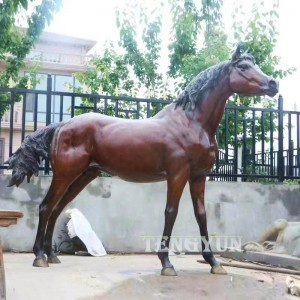 Greek Life Size Bronze Horse Sculptures For Sale
