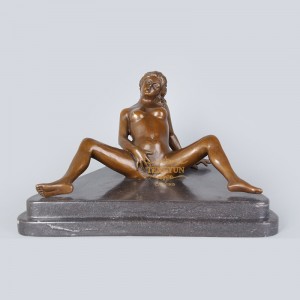 Metal Cast China Factory Made Life Size Erotic Lovemaking Male And Female Decorative Bronze Statue