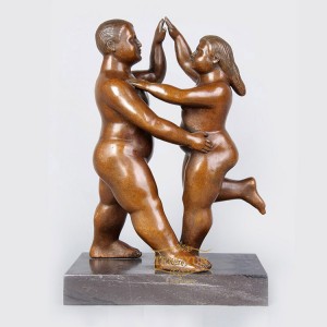 Famous Botero Designed Custom Made Bronze Fat Lady Statue Abstract Modern Art Fat Nude Woman Sculpture