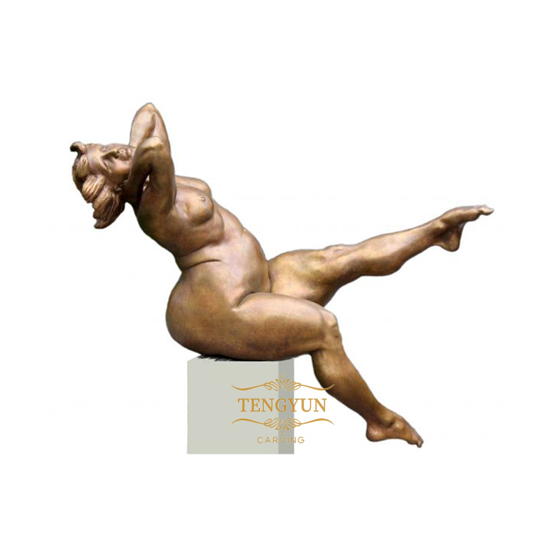 Famous Botero Designed Custom Made Bronze Fat Lady Statue Abstract Modern Art Fat Nude Woman Sculpture Featured Image