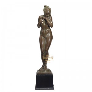 Decorative Figure Woman Nude Art Model Sculpture Life Size Sexy Slim Girl Statue For Sale