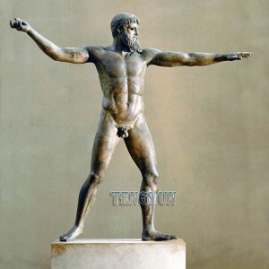 Famous greek marble zeus statue stone Mythological figure sculpture