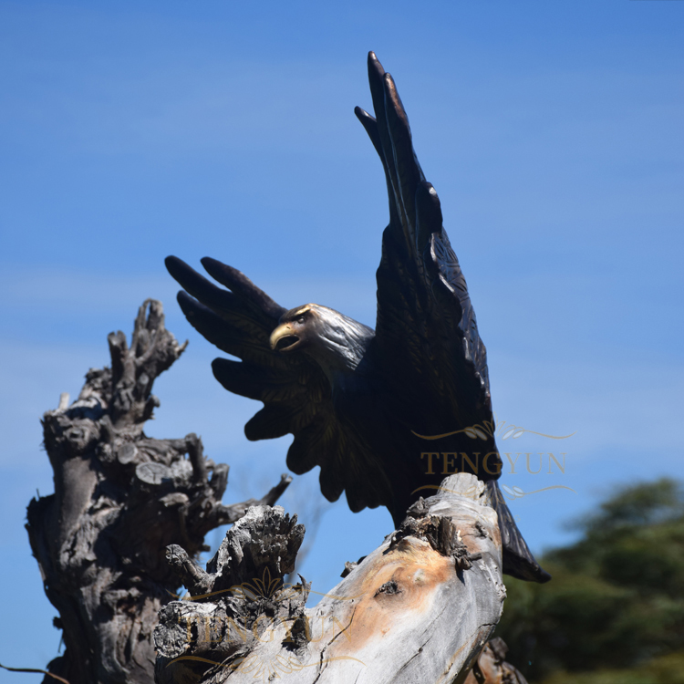 Bronze Eagle Sculpture For Outdoor Decoration