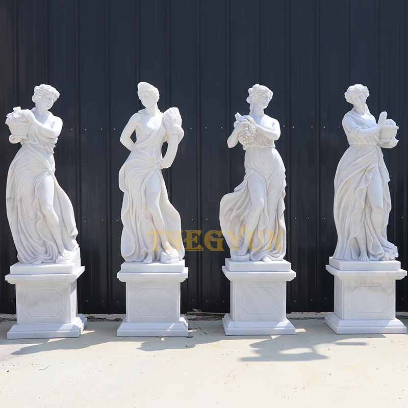 A Collection of God Four Season Statues