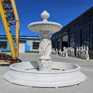 Garden outdoor waterscape water feature decor stone fountain marble fountain