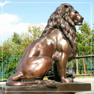 Life Size Bronze Lion Ornament For Outdoor Decoration