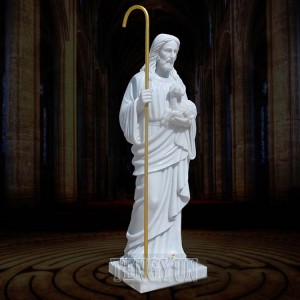 Christian God Marble Just Sculpture With Christian Goat Outdoor Chruch Decor Jesus of Nazareth Statue