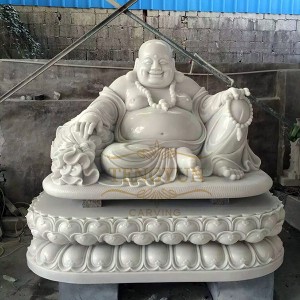 Buddhism stone statue  marble carving Maitreya statue