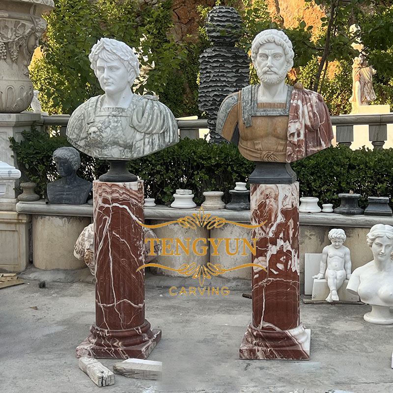 marble roman bust