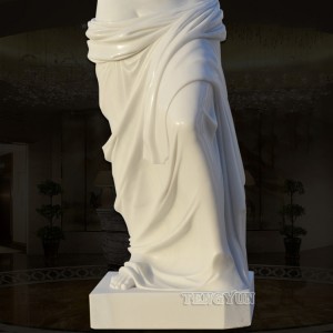 Custom Famous Natural White Marble Venus De Milo Statue Life Size Stone Antique Female Sculptures