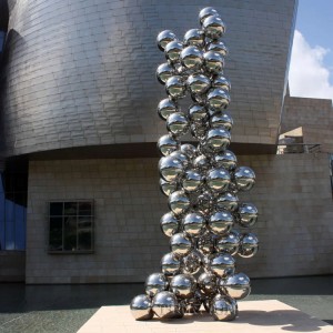 Famous Custom Tall Tree And The Eye Bilbao Kapoor Stainless Steel Sculpture