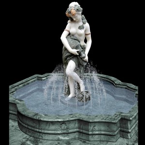 Outdoor Life Size Marble Female Sexy Woman Statue Water Fountain For Sale