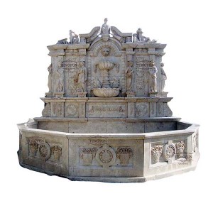 Factory best selling Antique Marble Wall Fountain High Quality Water Fountain for Garden