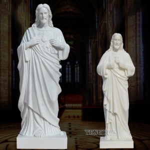 Religious Church Decorative Jesus Christ Statue Hand Carved Stone Joseph Sculpture For Sale