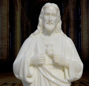 Religious Church Decorative Jesus Christ Statue Hand Carved Stone Joseph Sculpture For Sale
