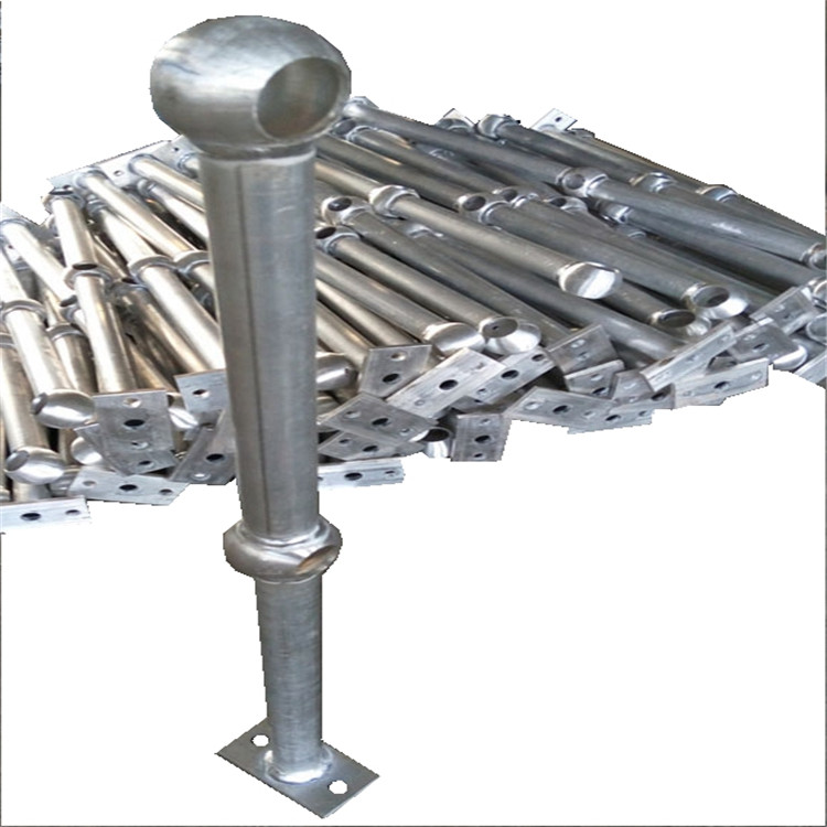 Fixed Competitive Price Steel Conveyormanufacturers - Economy Anti-rust Steel Stanchions Galvanized Ball Joint Handrail  – Xiantang
