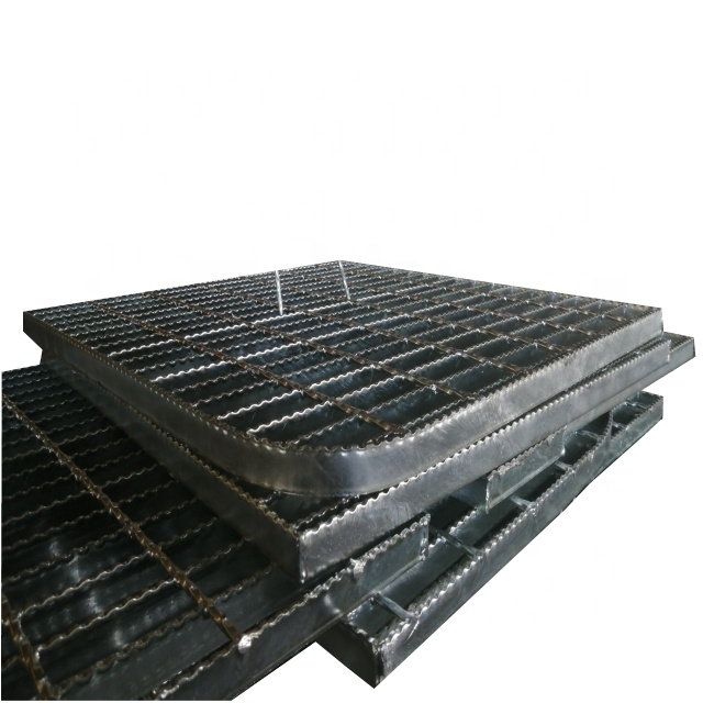Serrated style galvanized stainless standard weight 30×3 i32 catwalk platform drainage channel steel grating