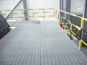 Galvanized steel grating platform grating plate for mining and processing industry