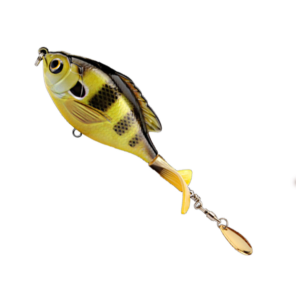 Topwater Floating Lure 95mm 16.5g with Propeller Spin Blade