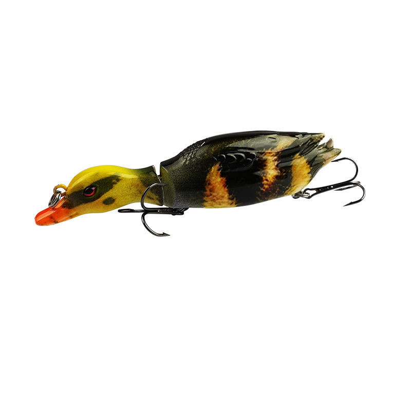 130mm 35g multi jointed hard bait lifelike duck top water fishing lures whopper plopper