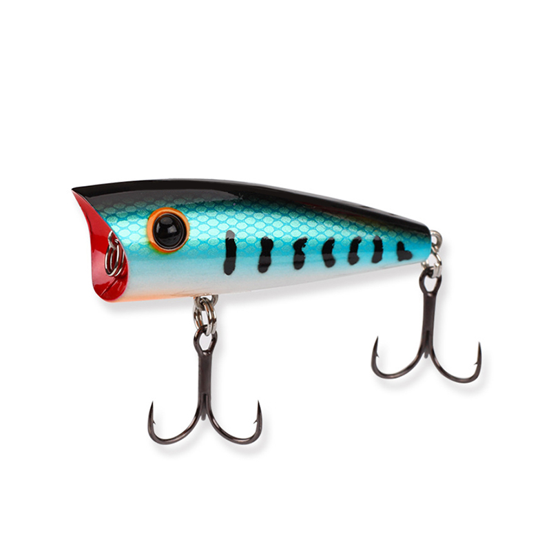 New Fashion Design for Tying Braid To Mono - Topwater Fishing Lures Bass Hard Baits 3D Eyes Life-Like Swimbait Fishing Poppers 8g – Yuqu detail pictures