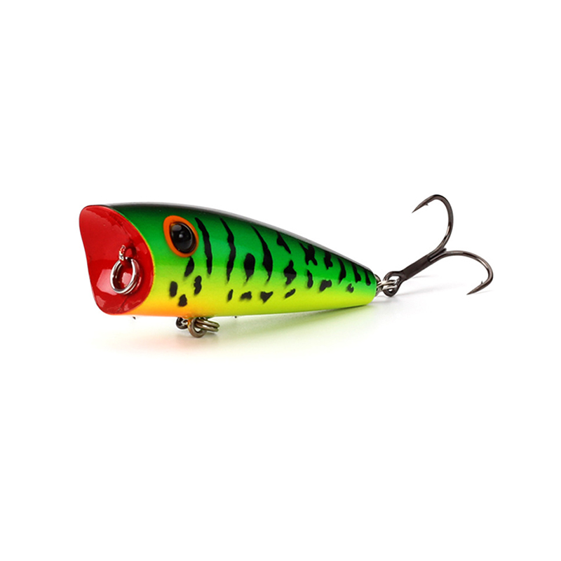 Topwater Fishing Lures Bass Hard Baits 3D Eyes Life-Like Swimbait Fishing Poppers 8g Featured Image
