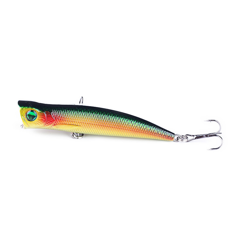 Topwater Popper Lure 112mm 22g Floating Lure Artificial Lure with Treble Hooks Saltwater Fishing Lures 