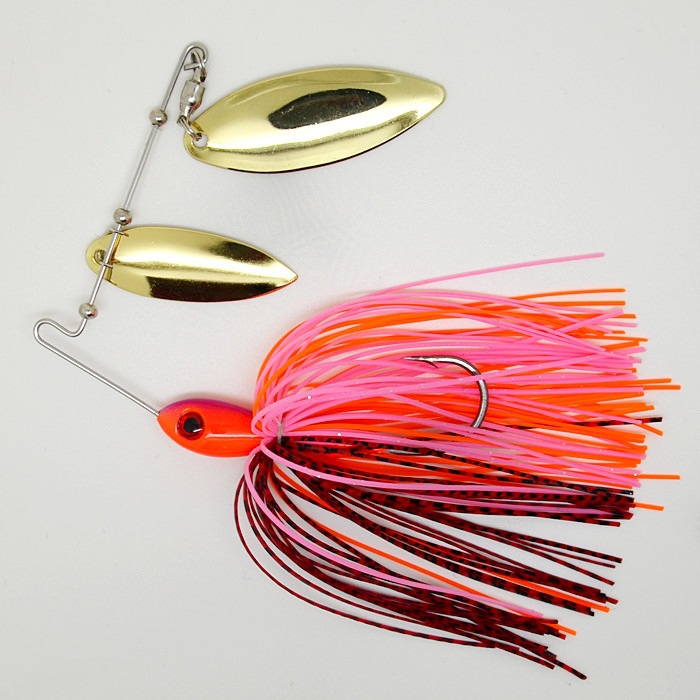 Spinnerbait Fishing Lure Double Willow jigs for Trout Bass