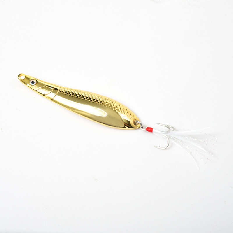 Manufactur standard Fishing Hook Knots - Fishing Spoon Lure Rotating Treble Hook Zinc Alloy Trout Spoon – Yuqu