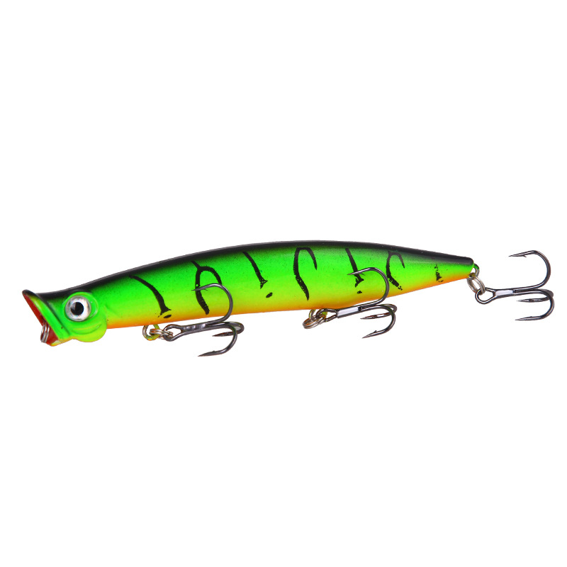 Topwater Popper Lure Saltwater 110mm 13g 3D Eyes Surf Fishing Floating Lure Hard Popper Lures