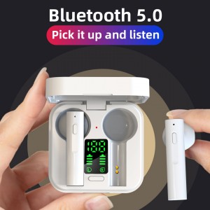 FITHEM T-AIR6PLUS Led Display Bt5.0 wireless gamer headphones game headsets tws earbuds gaming earphone