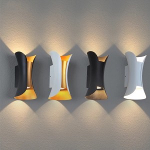 Modern Outdoor Wall Sconce Light IP65 Exterior Up And Down LED Wall Lamp For Courtyard Garden Hallway Corridor