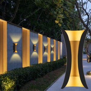 Modern Outdoor Wall Sconce Light IP65 Exterior Up And Down LED Wall Lamp For Courtyard Garden Hallway Corridor