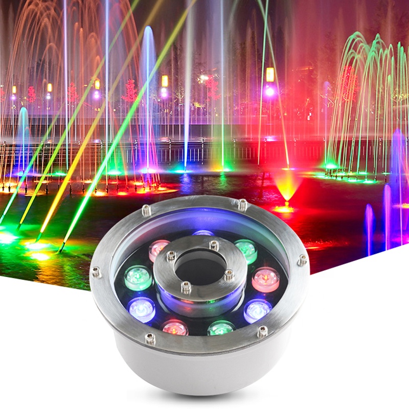 China Wholesale Wireless Underwater Boat Lights Suppliers - LED underwater light submersible pump led water fountain ring lights and nozzles with led light for pool fountains – Fitman