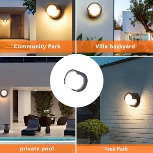 Modern Nordic Sconces OutDoor  Hotel LED Wall Lamp Outdoor Brackets Wall Mounted Ring Wall Light for Living Room  garden
