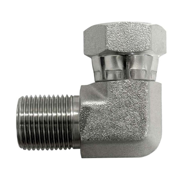 9224 Series MBSPP-FBSPPS 90° MALE BSPP WITH 60 DEGREE SEAT International Adapters steel fittings