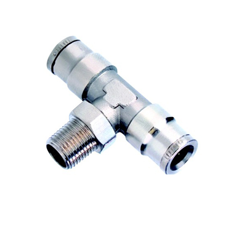 BBTS Male Branch Tee Tube to Pipe Brass One Touch Fittings