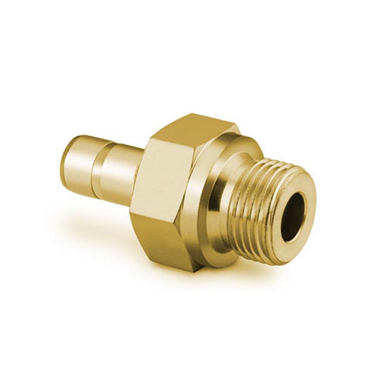 BDJ Male Tube Adapter Double ferrule Brass Compression Instrumentation Tube Fittings